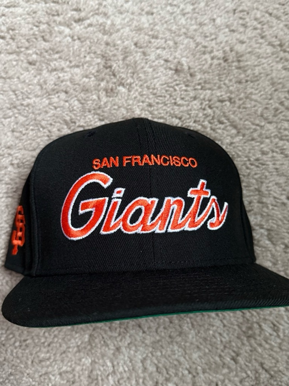 SF Giants orange retro script